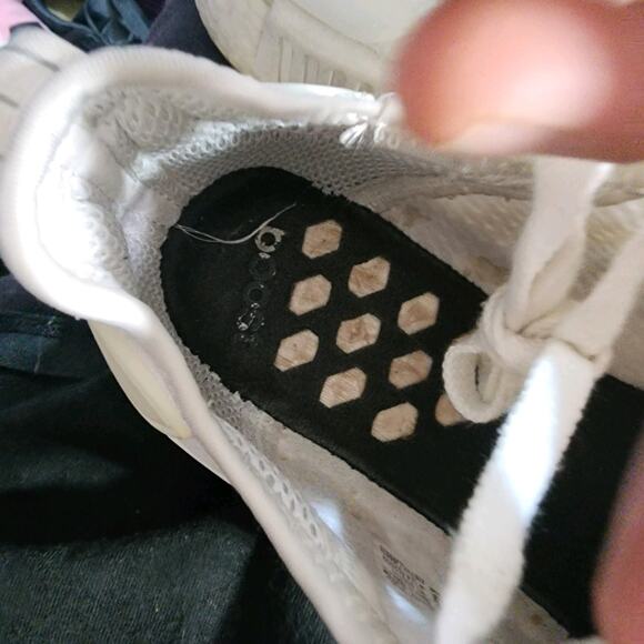 Mens Adidas NMD Sz 8 010755 White Mesh Running Walking Casual Shoes Sneakers - Picture 6 of 9